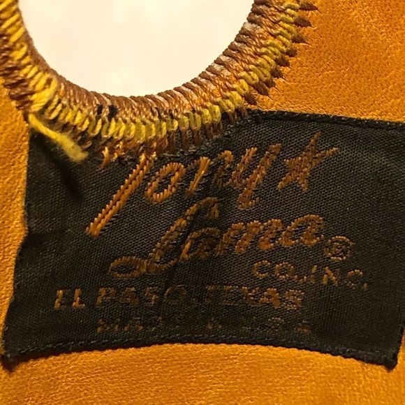 Tony Lama Shoes Vintage Tony Lama Black Label Boots Mens Size 9d